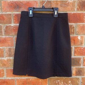 SKIRT - sz 2P, Thalian Petite black, wool, lined mini skirt